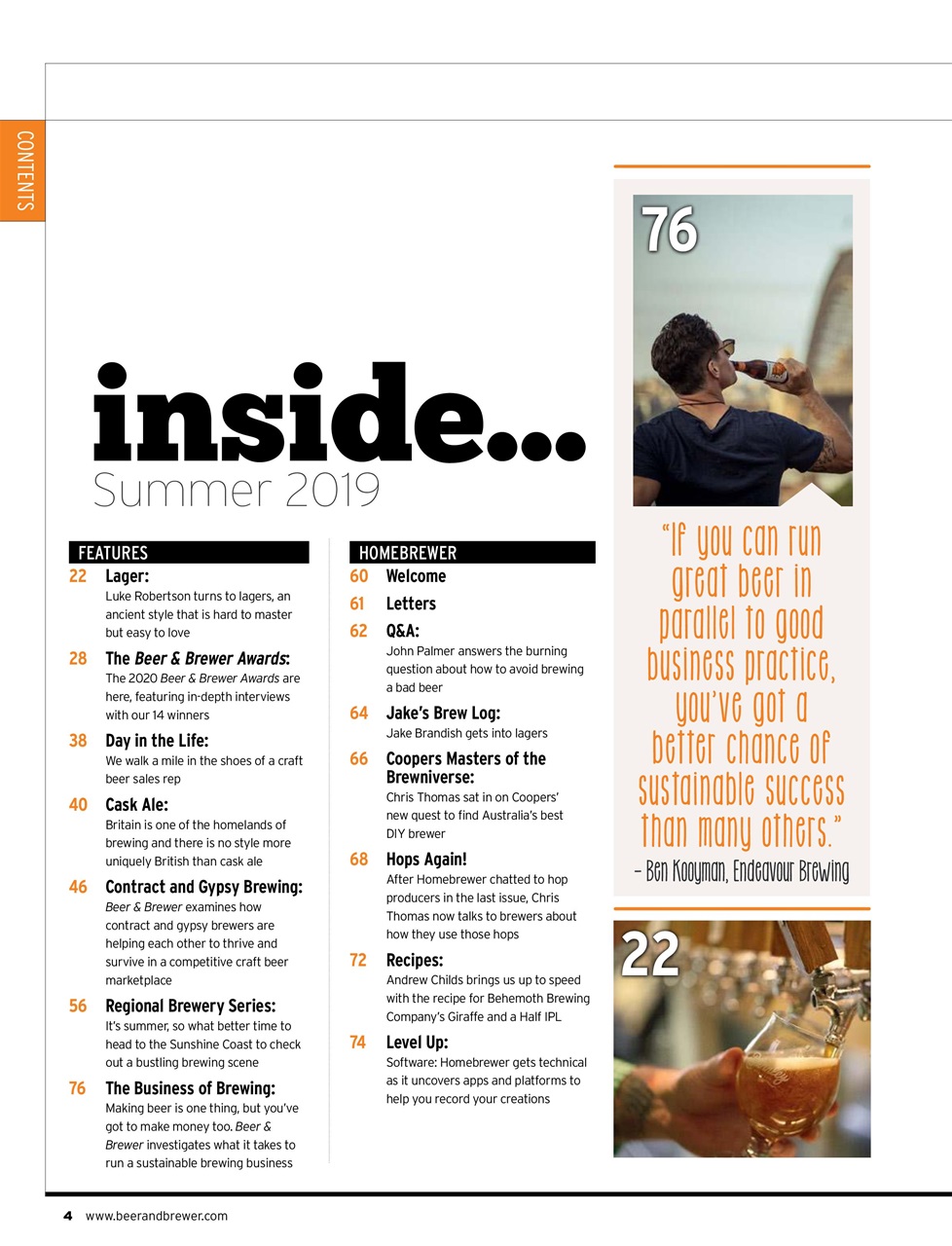 Beer and Brewer Preview Pages