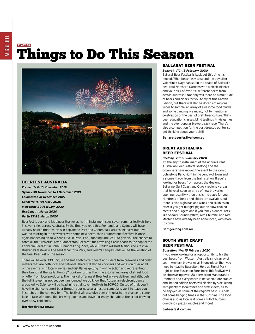 Beer and Brewer Preview Pages