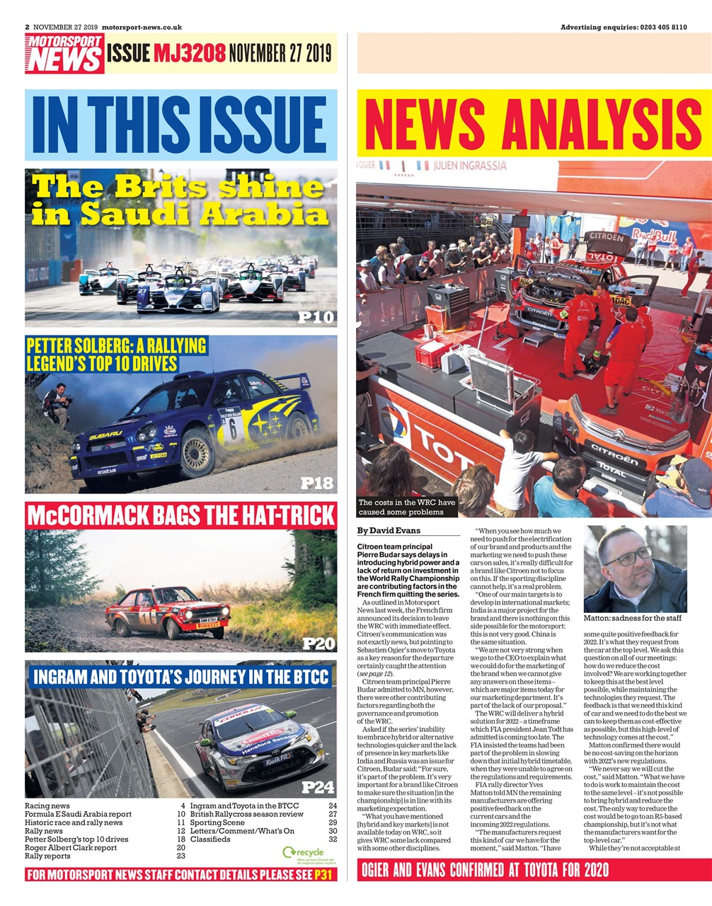 Motorsport News Preview Pages