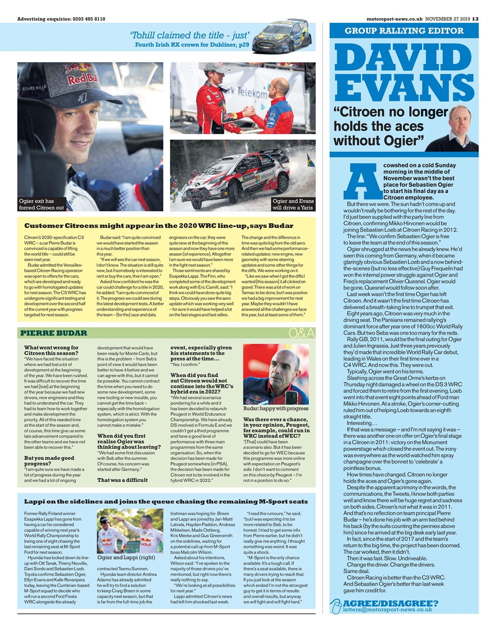 Motorsport News Preview Pages
