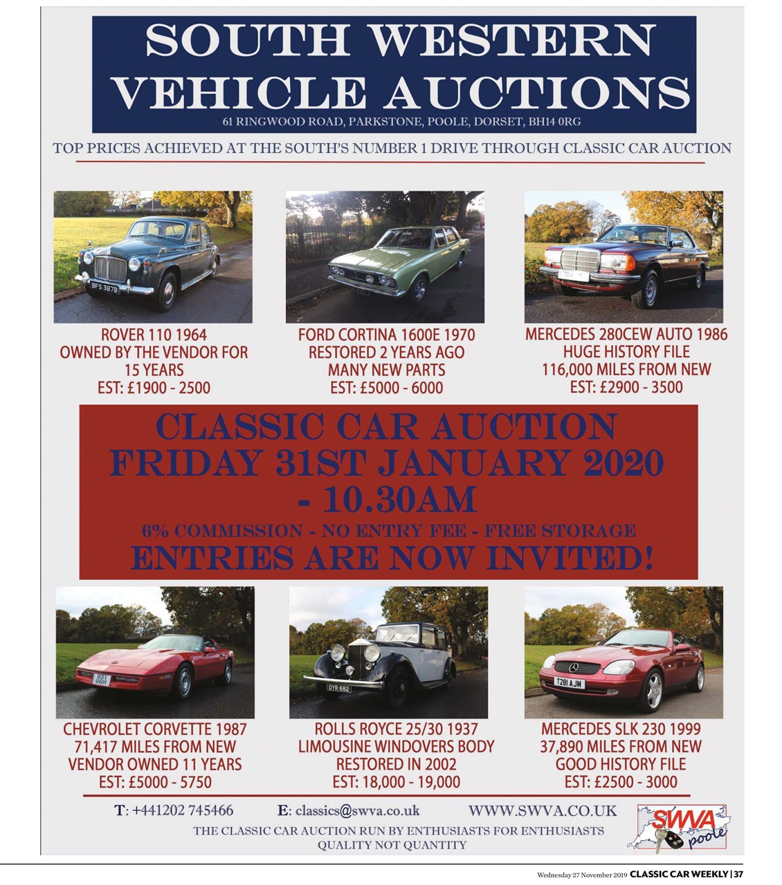 Classic Car Weekly Preview Pages
