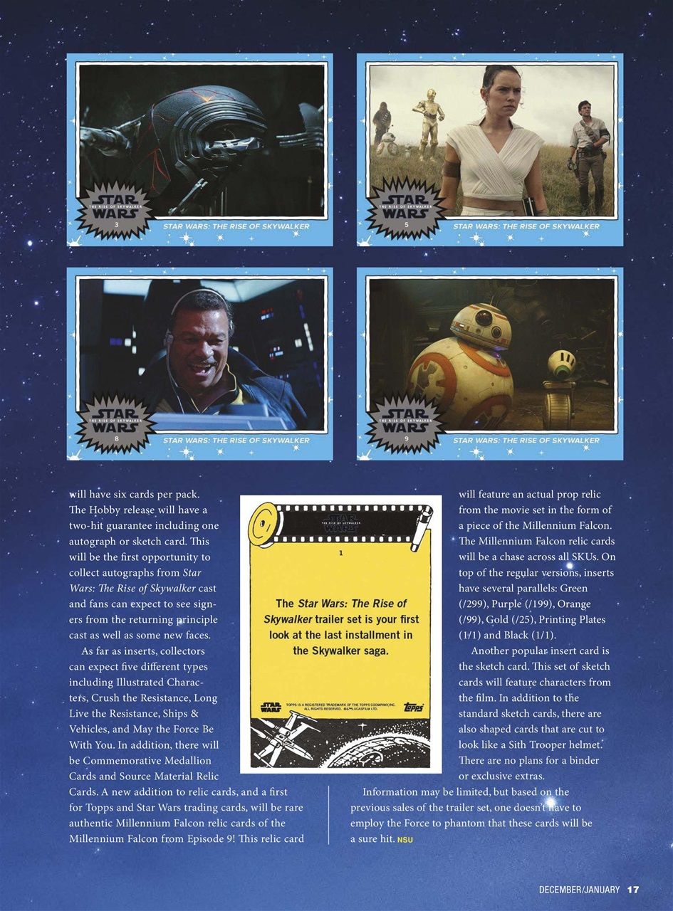 Non-Sport Update Magazine Preview Pages