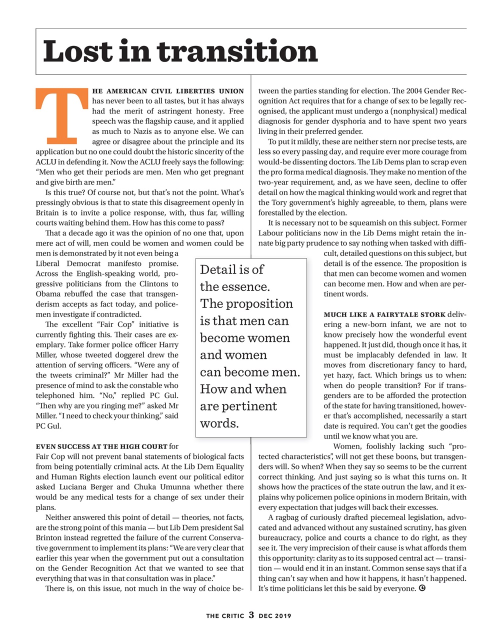 The Critic Preview Pages