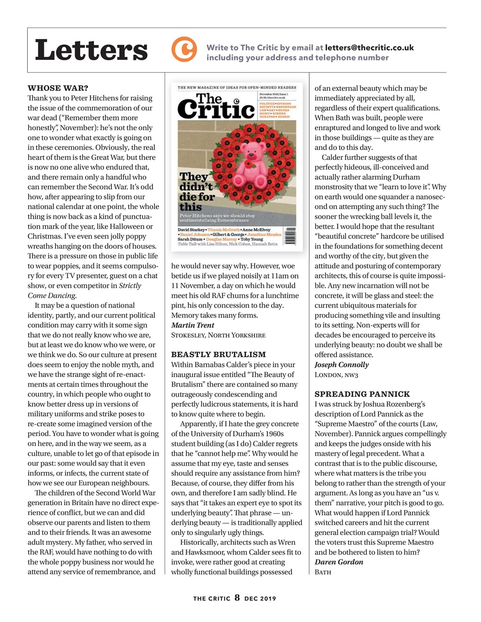 The Critic Preview Pages