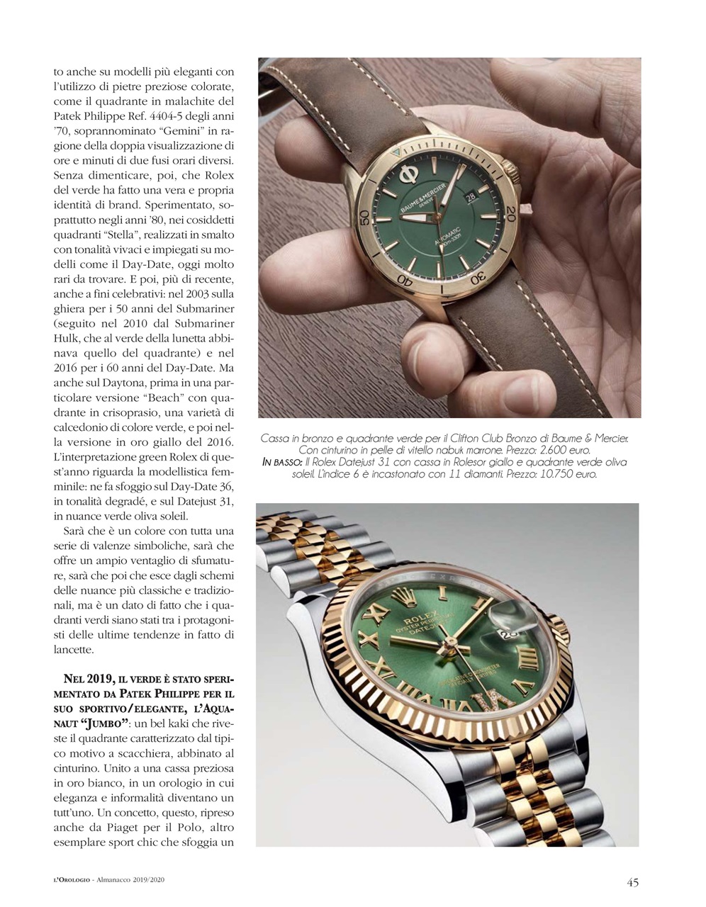 L'Orologio Preview Pages