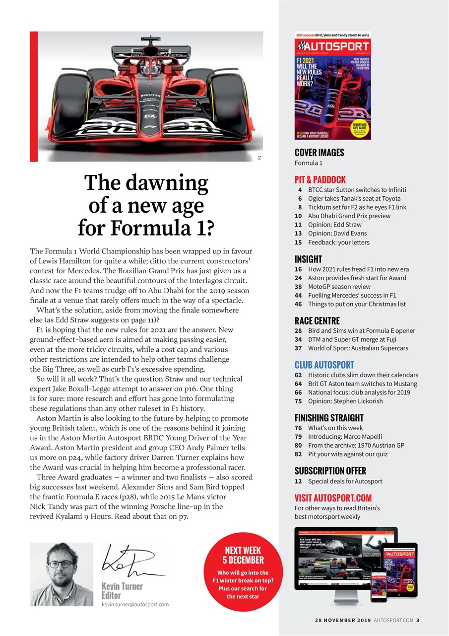 Autosport Preview Pages