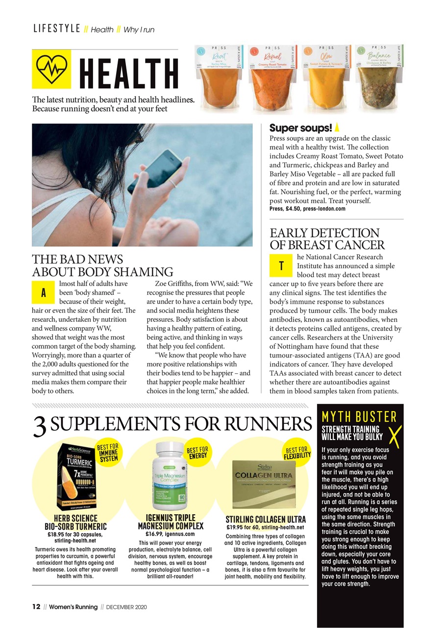 Women’s Running Preview Pages