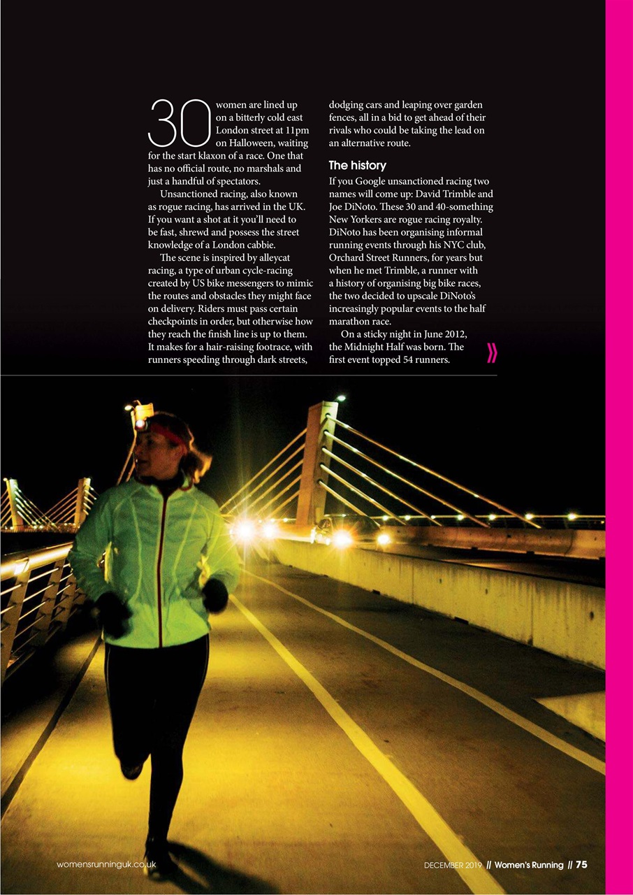 Women’s Running Preview Pages