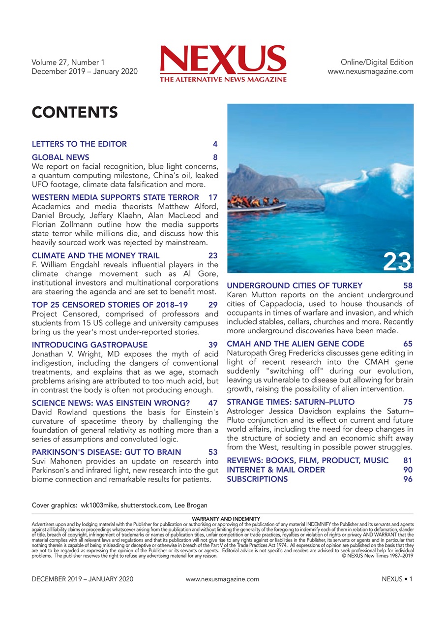 Nexus Magazine Preview Pages