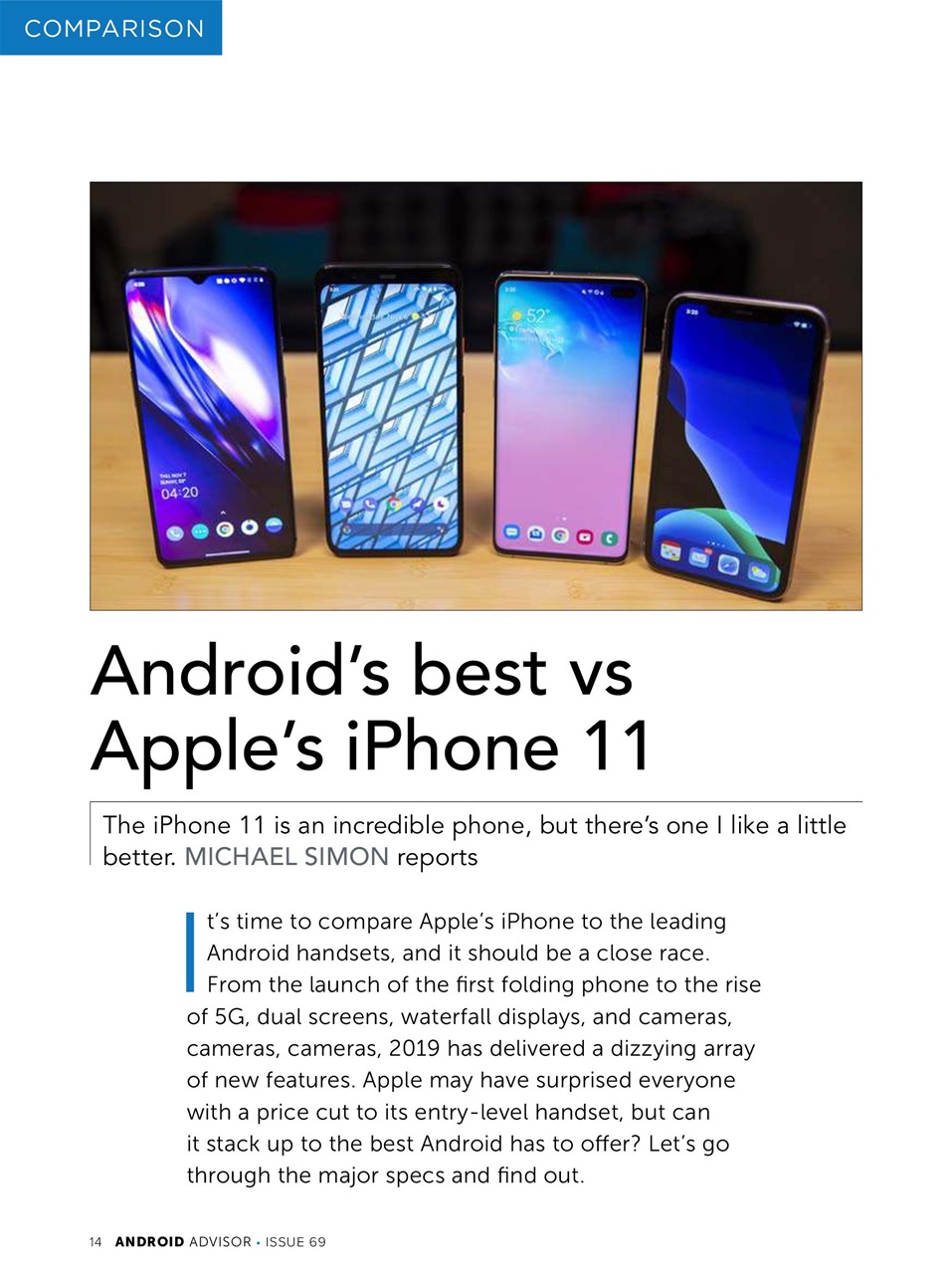 Android Advisor Preview Pages