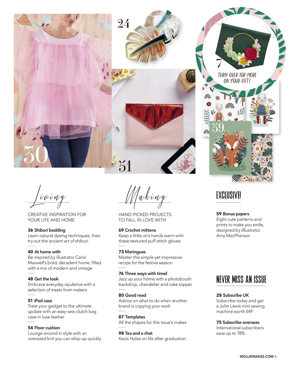 Mollie magazine Preview Pages