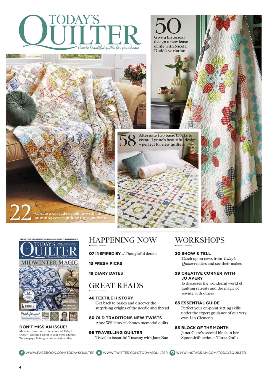 Today’s Quilter Preview Pages