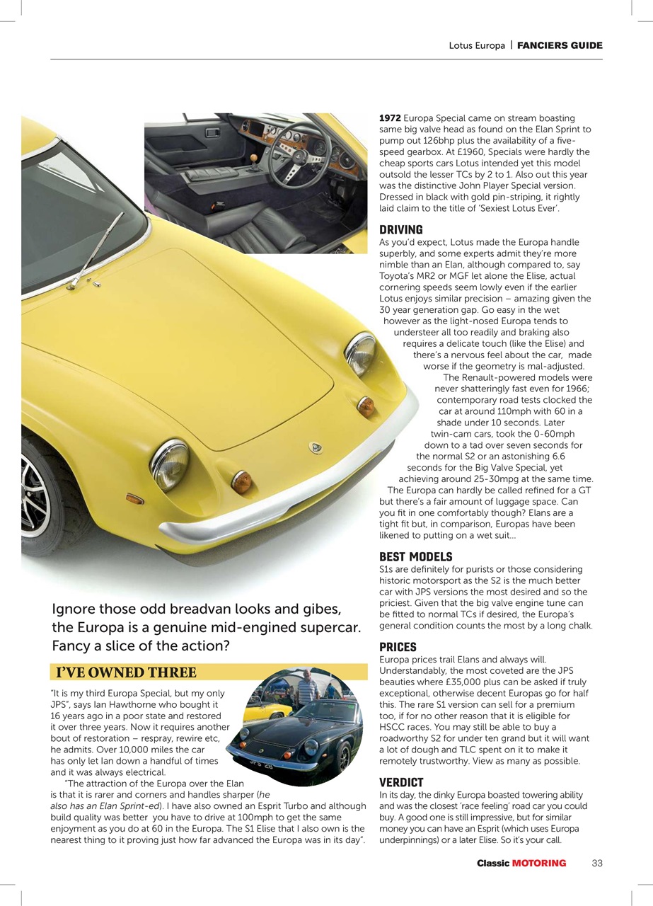 Classic Motoring Preview Pages