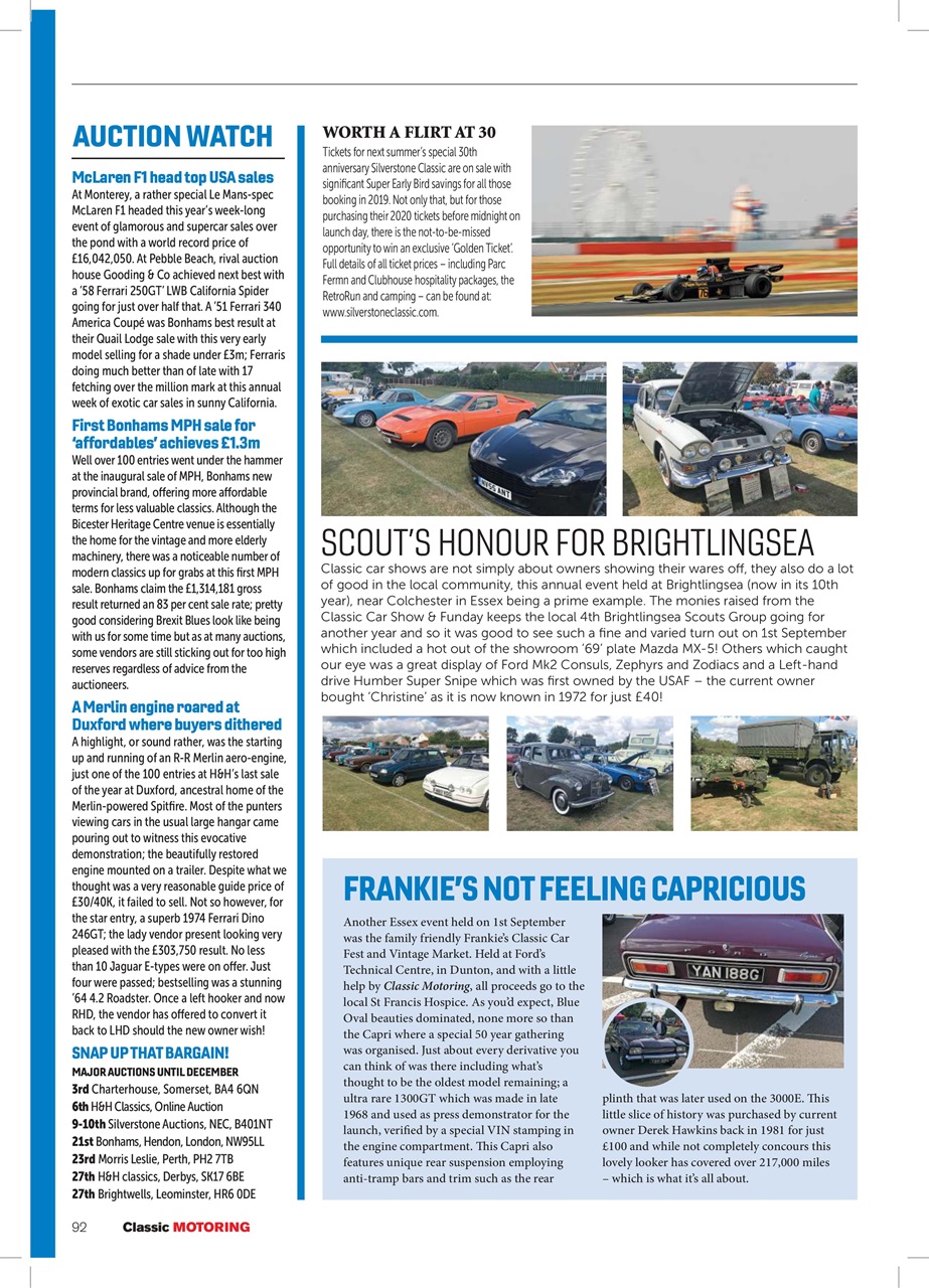 Classic Motoring Preview Pages