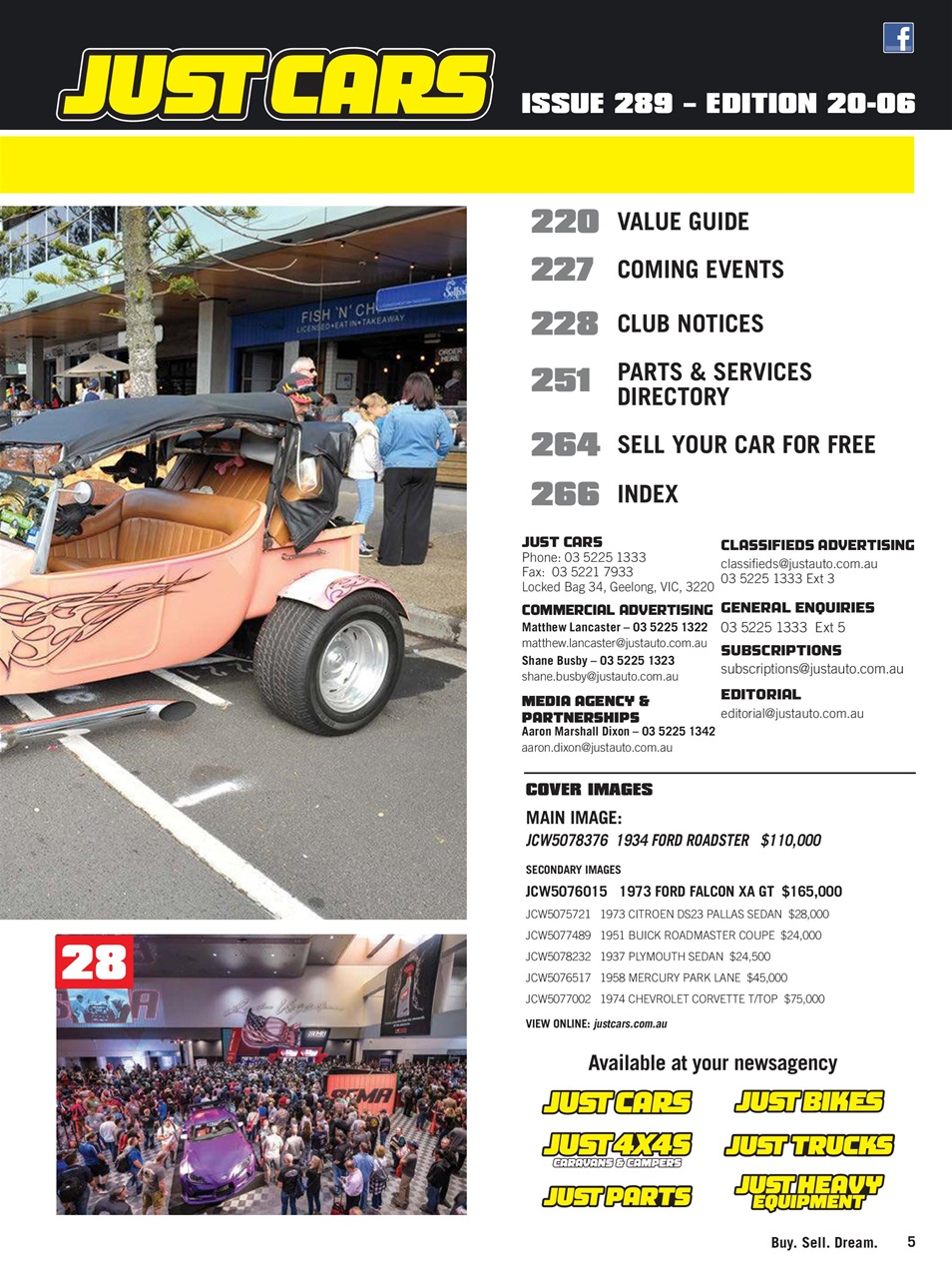 JUST CARS Preview Pages