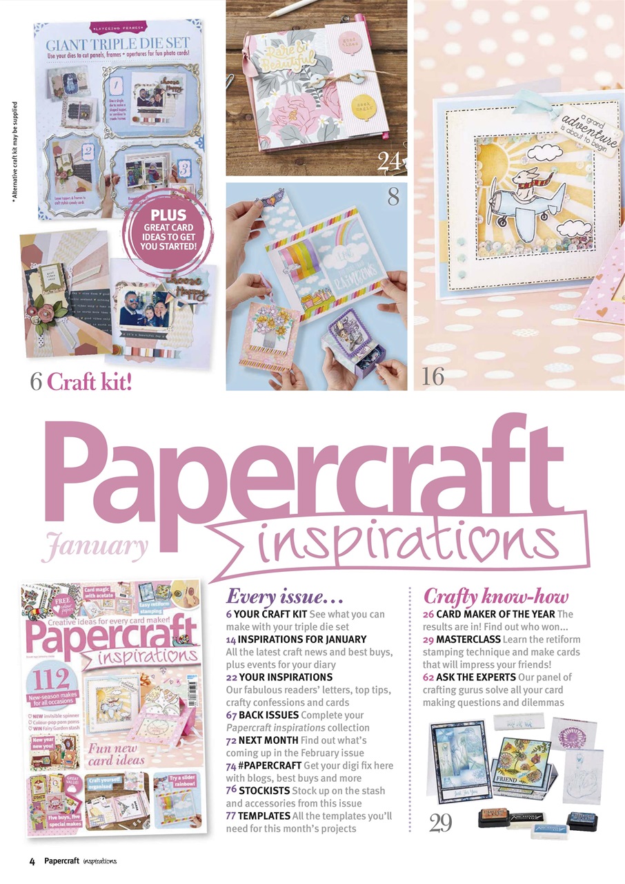 Papercraft Inspirations Preview Pages
