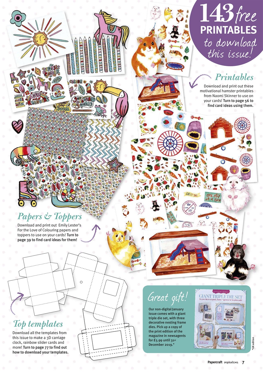 Papercraft Inspirations Preview Pages