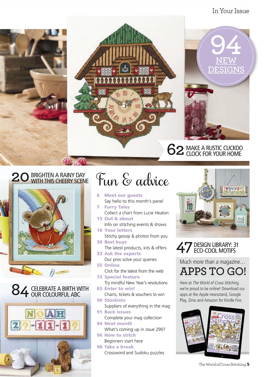 The World of Cross Stitching Preview Pages