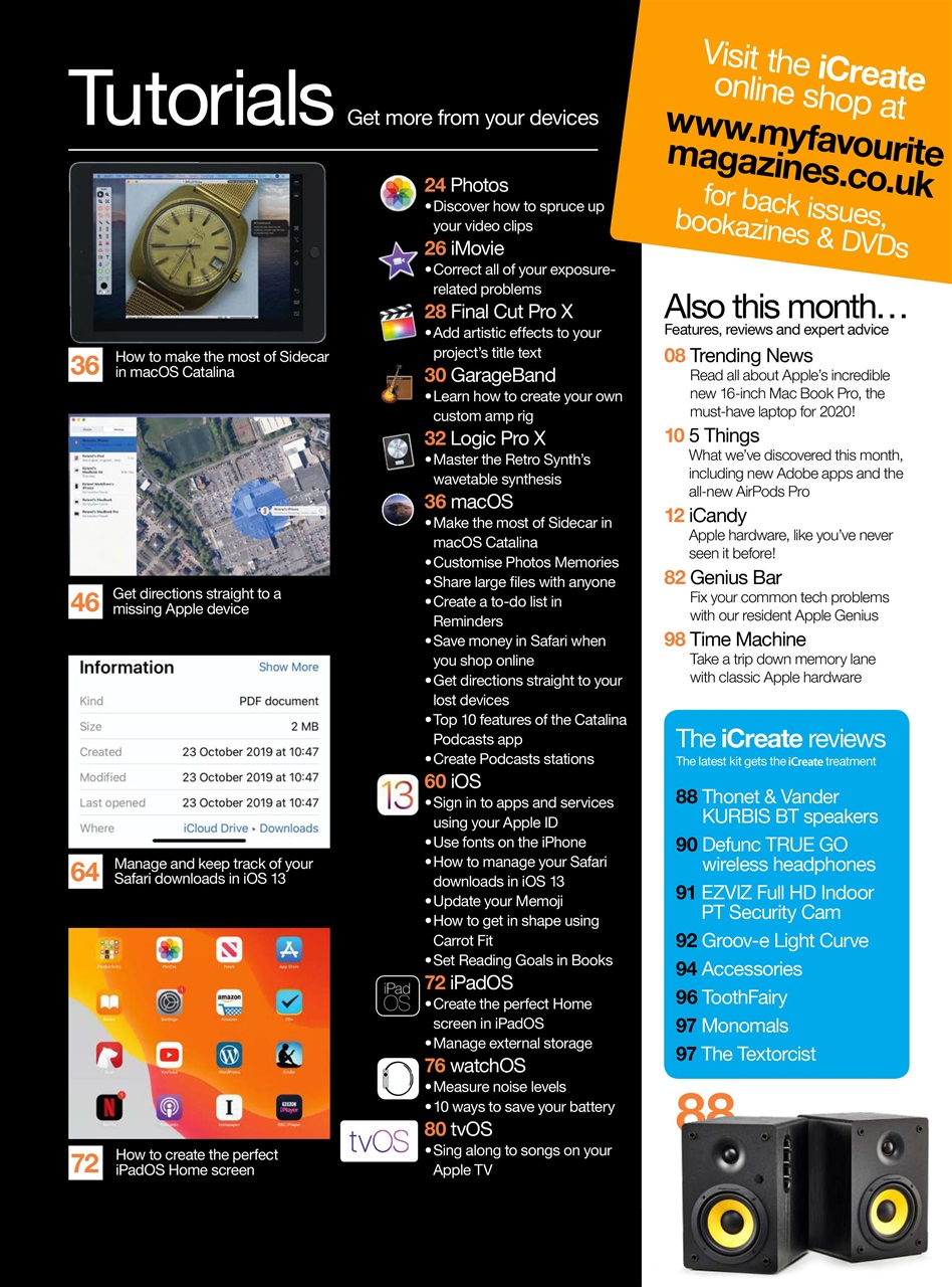 iCreate Preview Pages
