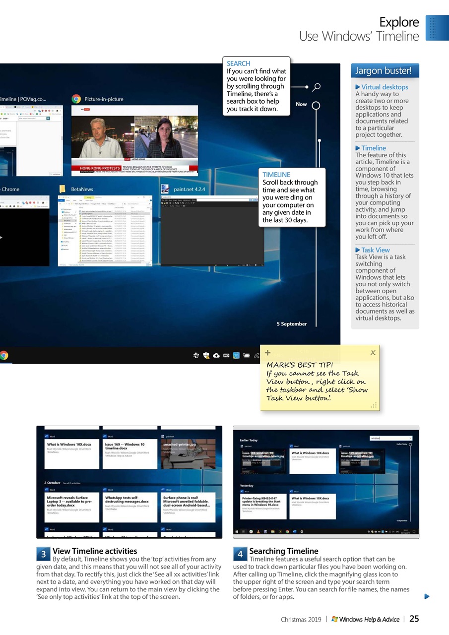 Windows Help & Advice Preview Pages