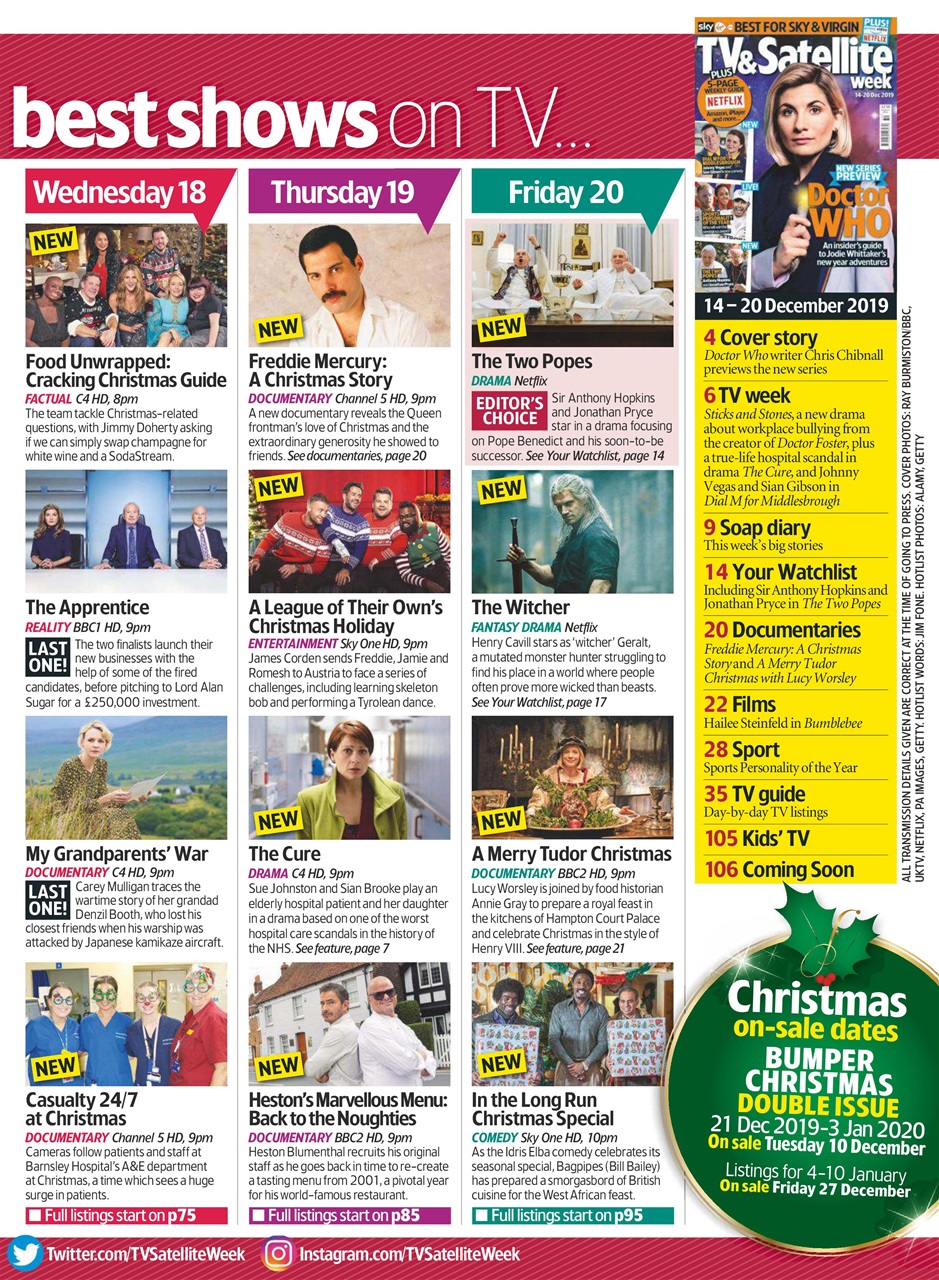 TV & Satellite Week Preview Pages