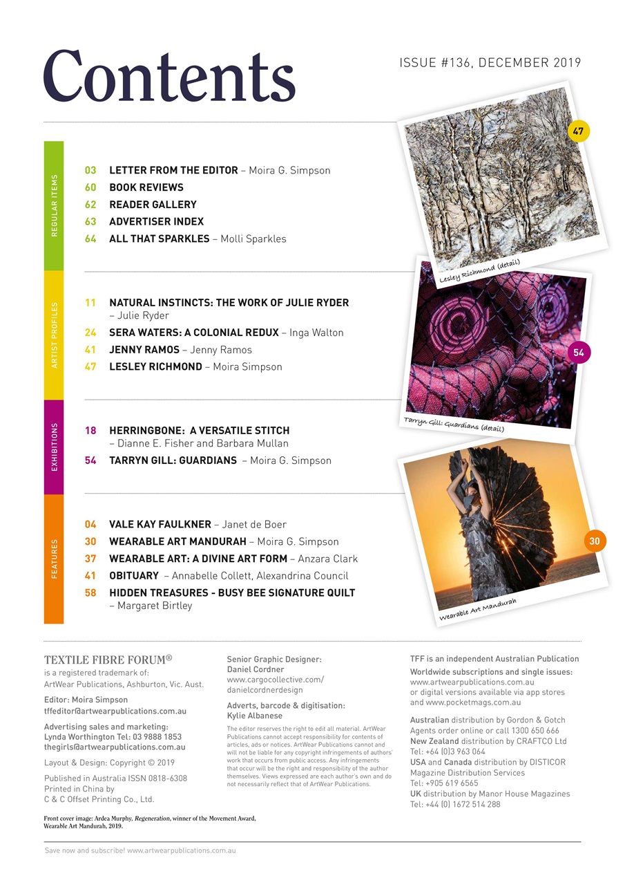 Textile Fibre Forum Preview Pages