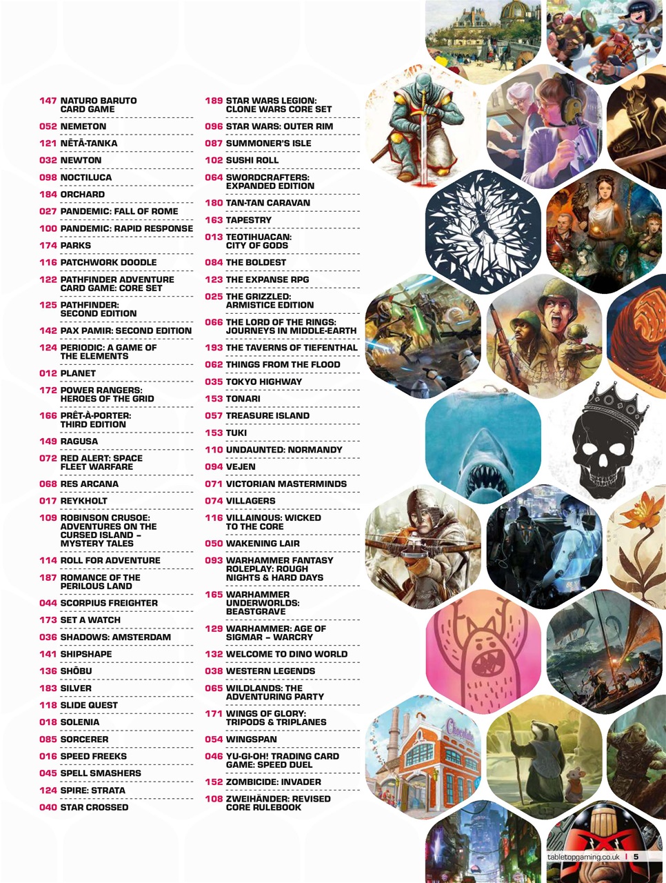 Tabletop Gaming Preview Pages