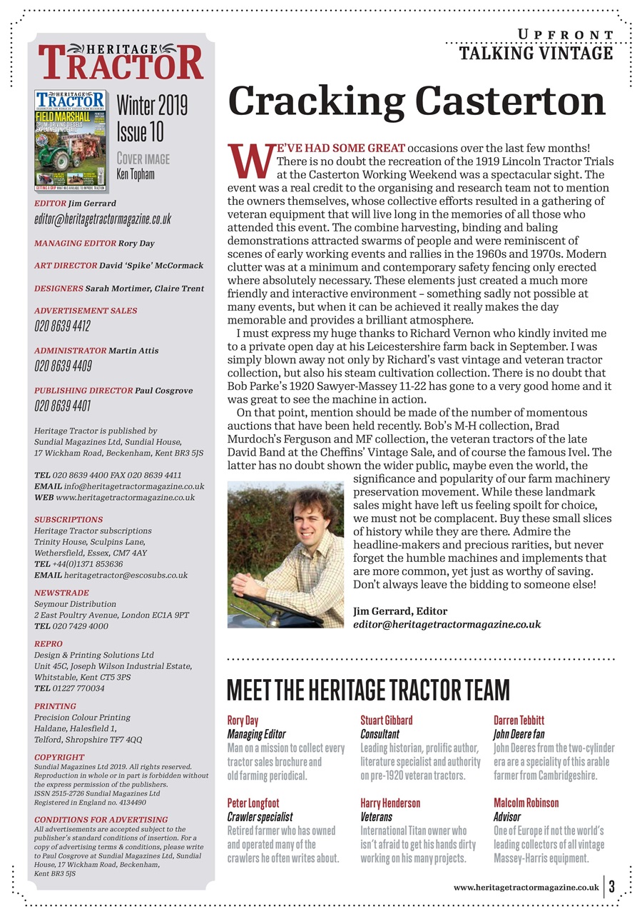 Classic Tractor Preview Pages