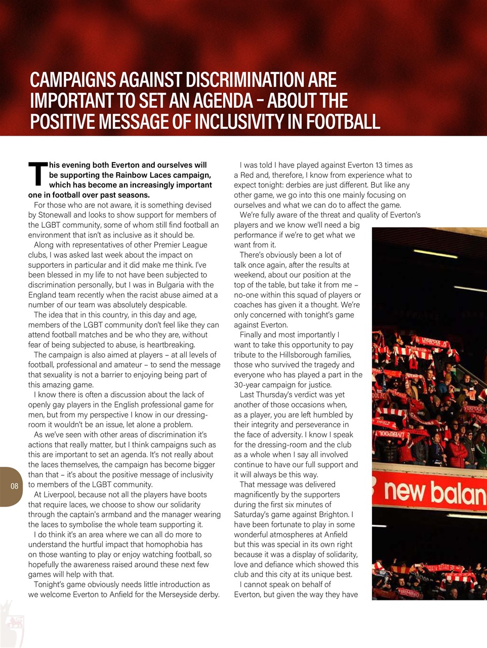 Liverpool FC Programmes Preview Pages