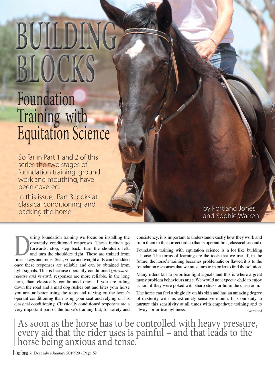 Hoofbeats Preview Pages