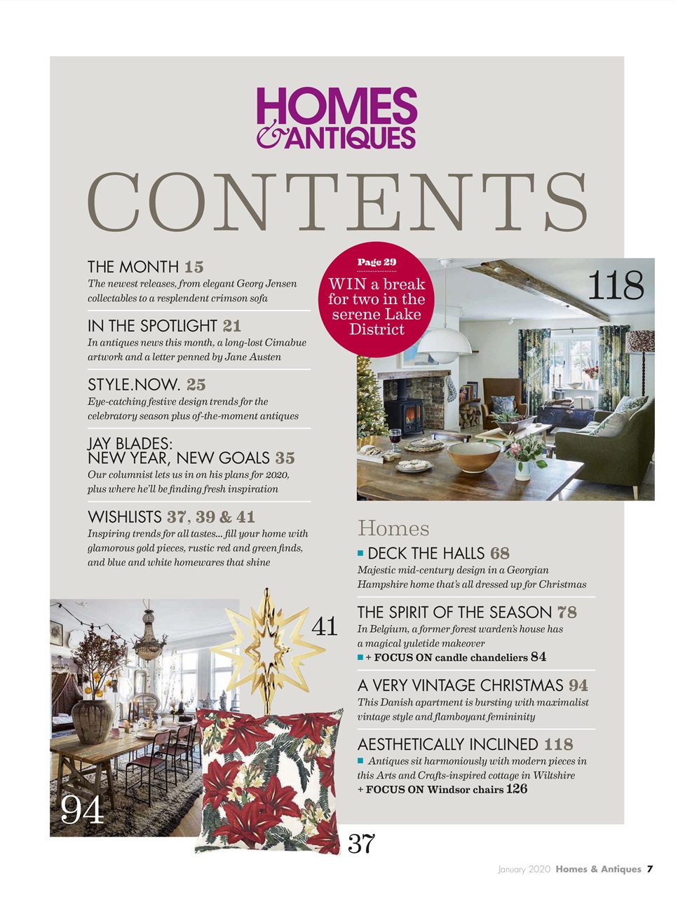 Homes & Antiques Magazine Preview Pages