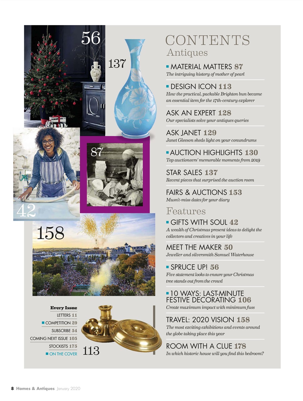 Homes & Antiques Magazine Preview Pages