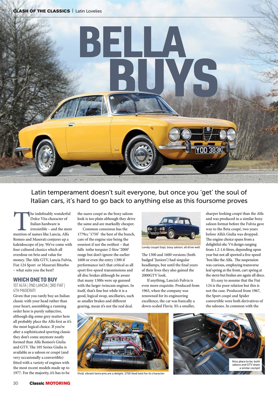 Classic Motoring Preview Pages
