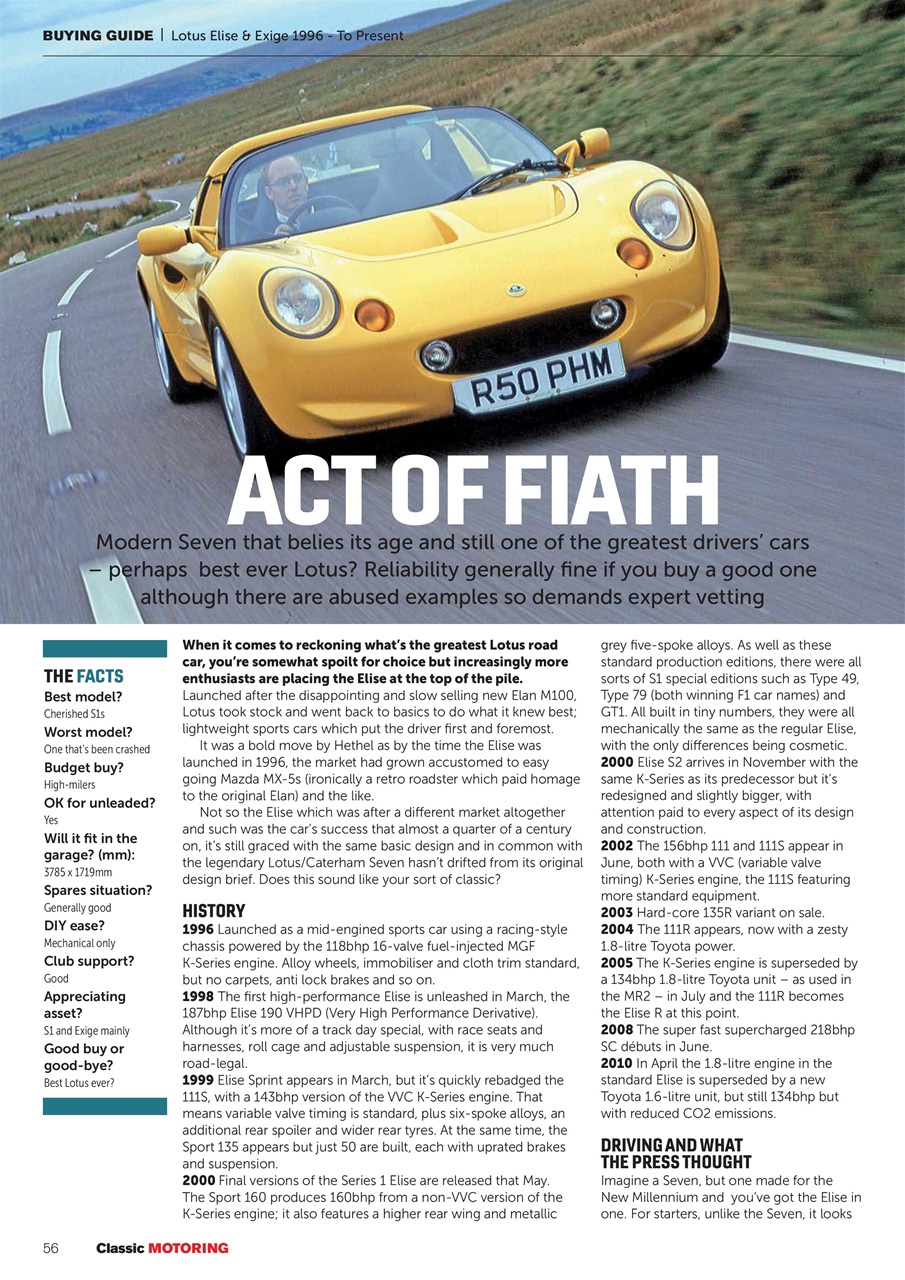 Classic Motoring Preview Pages