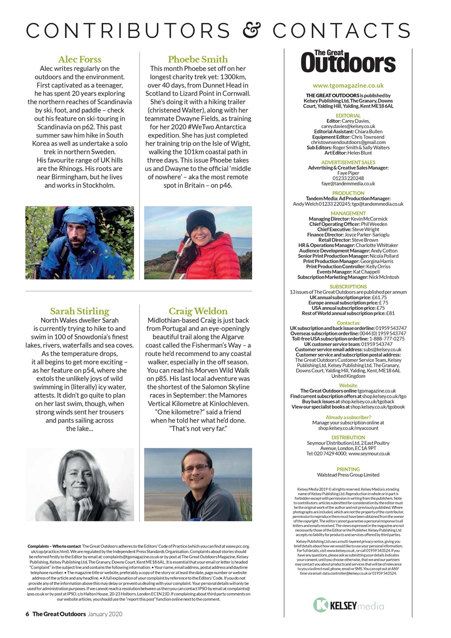 TGO - The Great Outdoors Magazine Preview Pages