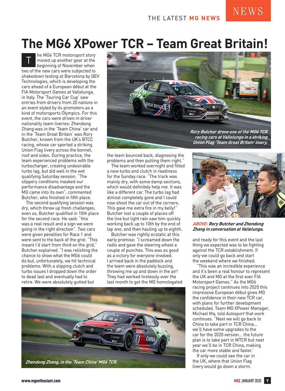 MG Enthusiast Preview Pages