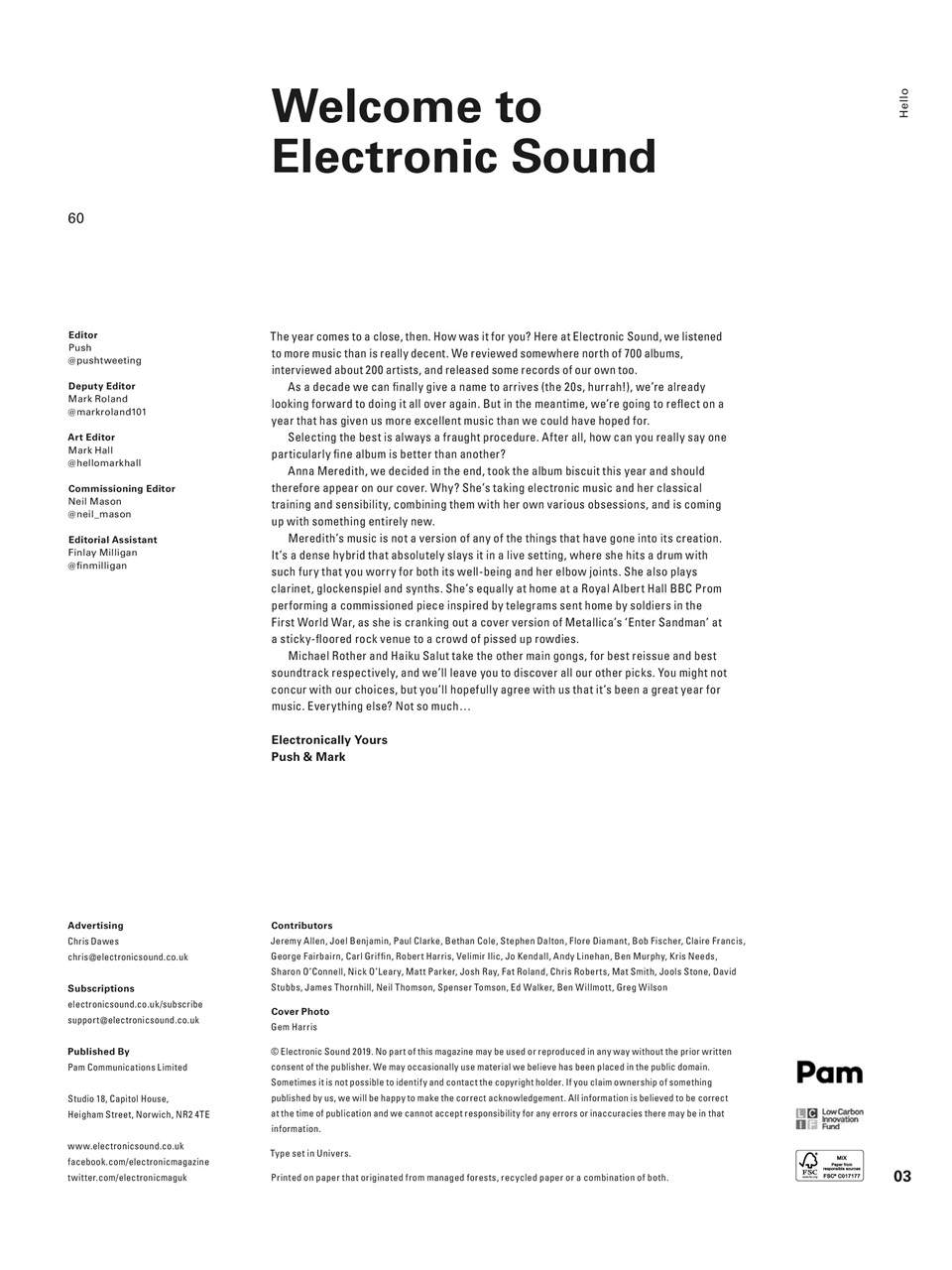Electronic Sound Preview Pages