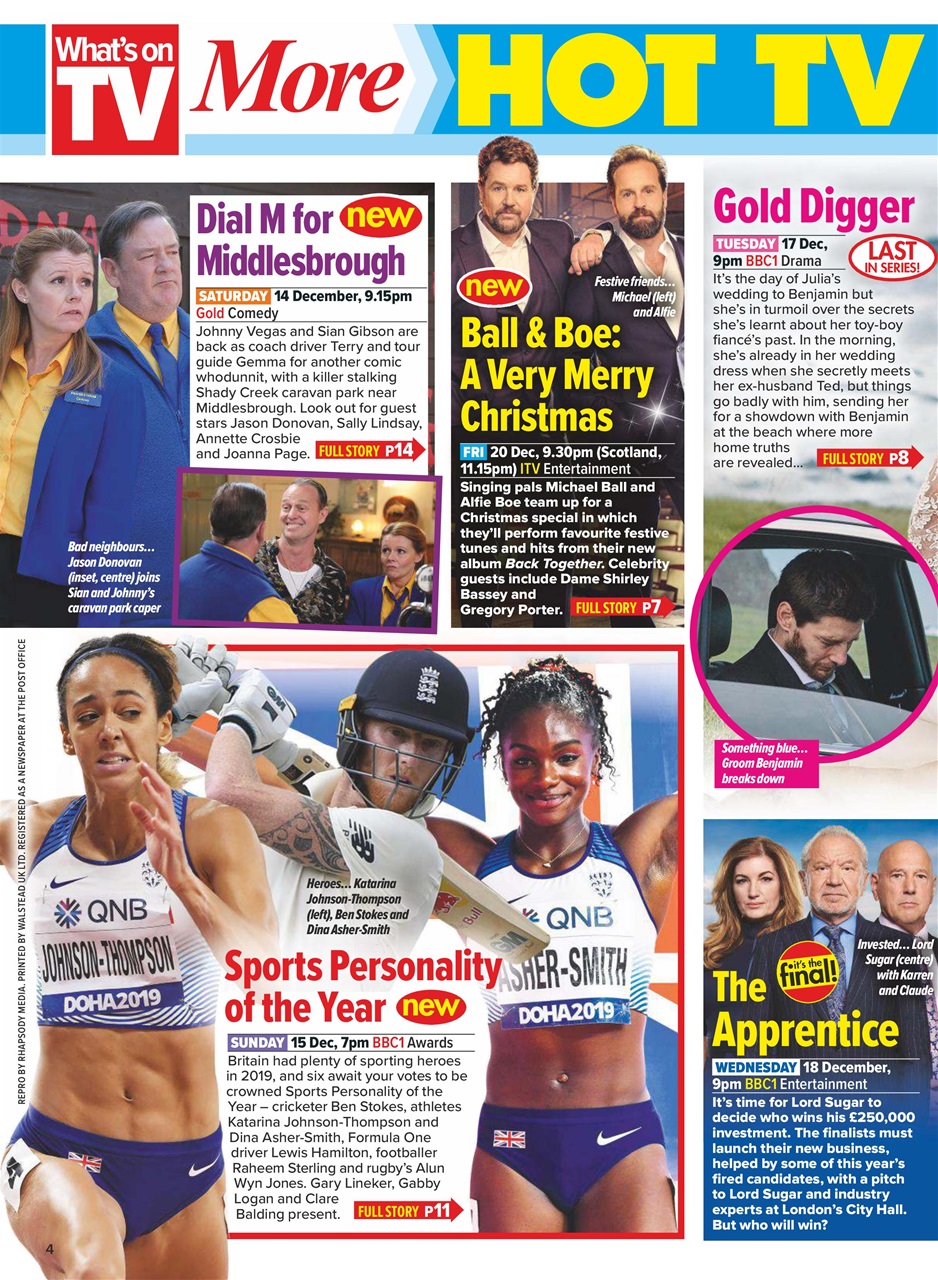 What's on TV Preview Pages