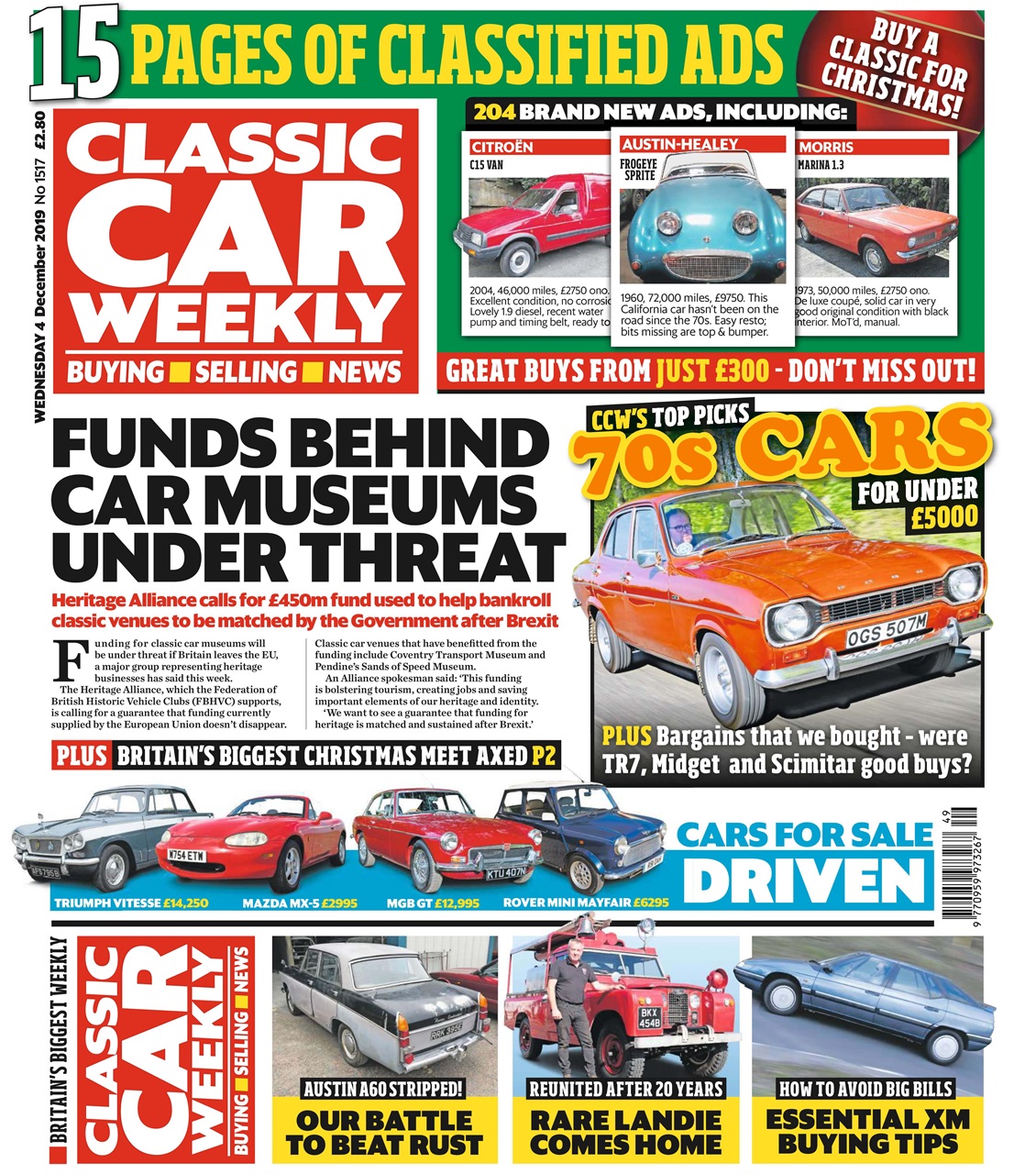 Classic Car Weekly Preview Pages