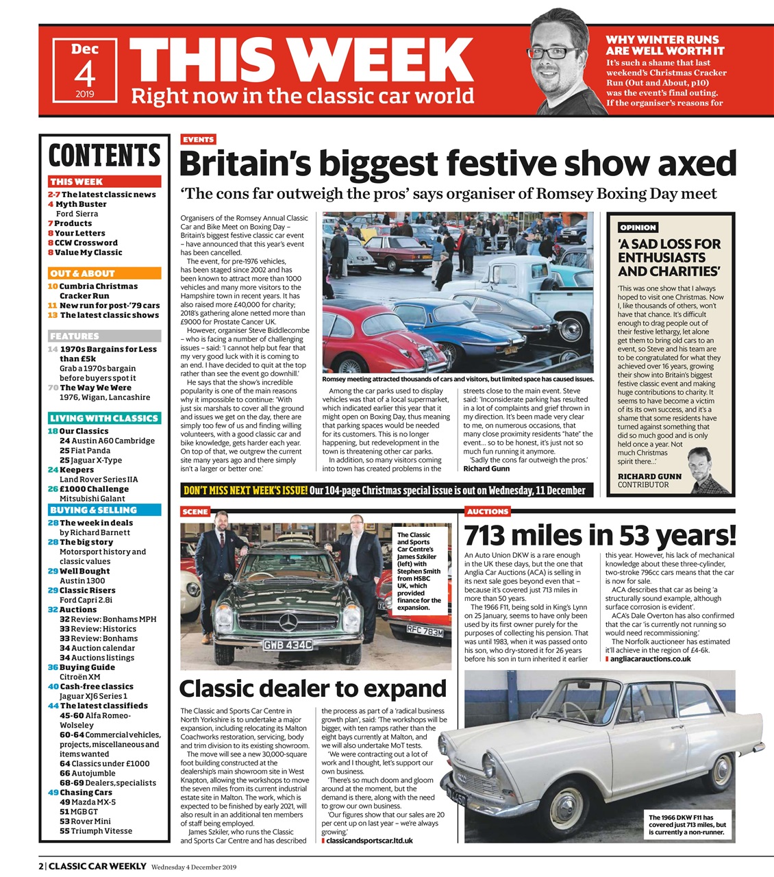 Classic Car Weekly Preview Pages