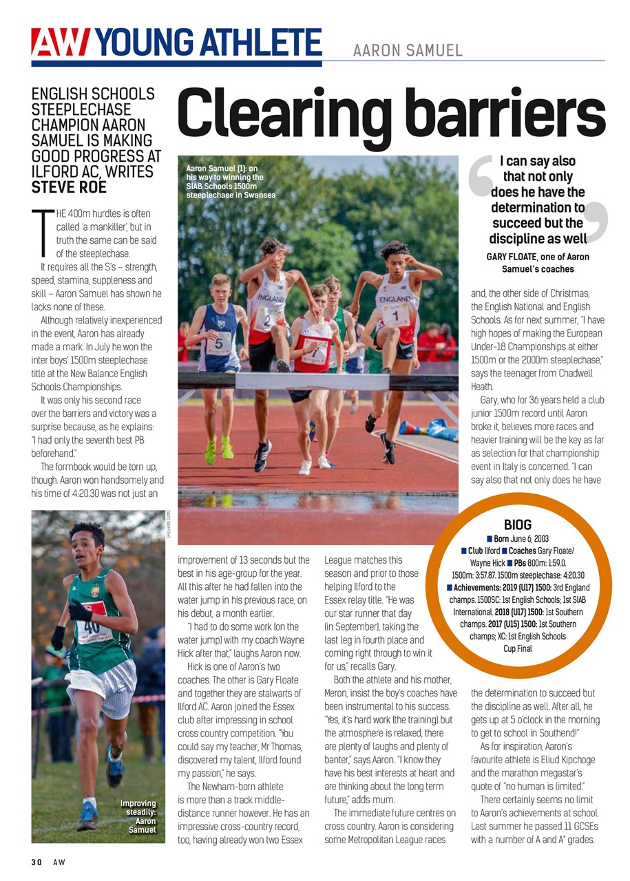 AW – Athletics Weekly Magazine Preview Pages