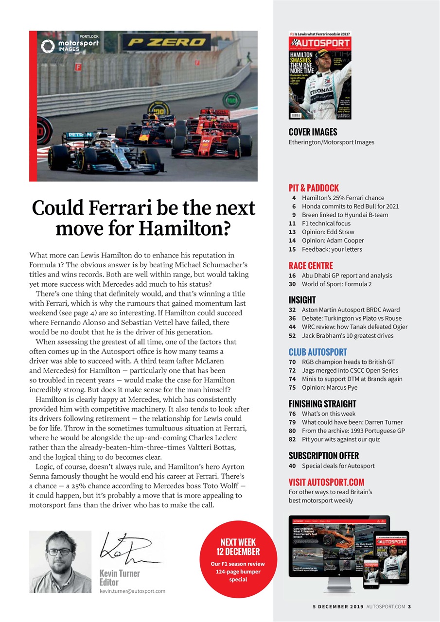 Autosport Preview Pages