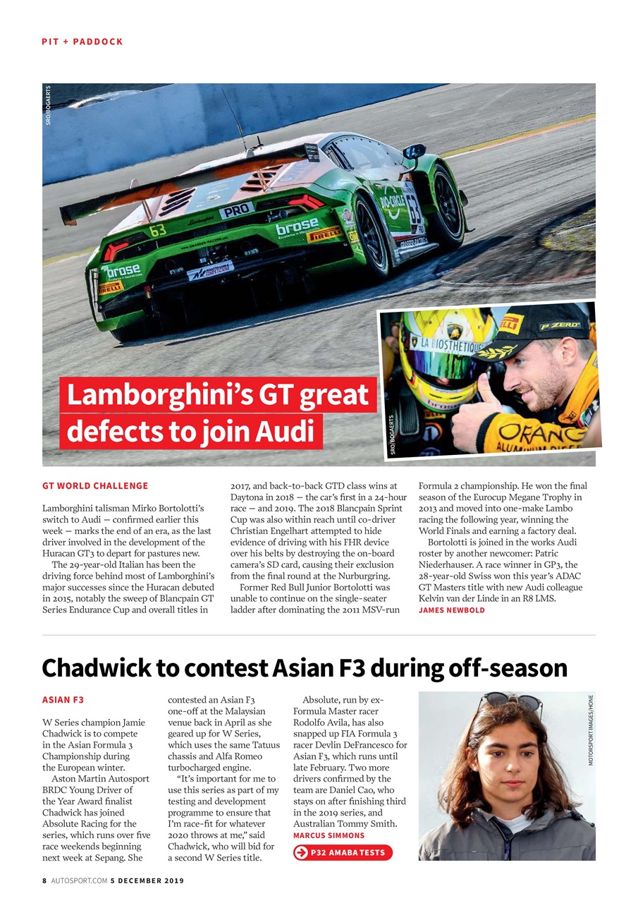 Autosport Preview Pages
