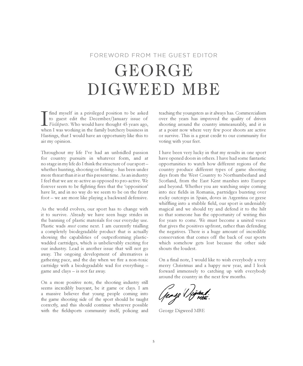 Fieldsports Journal Preview Pages