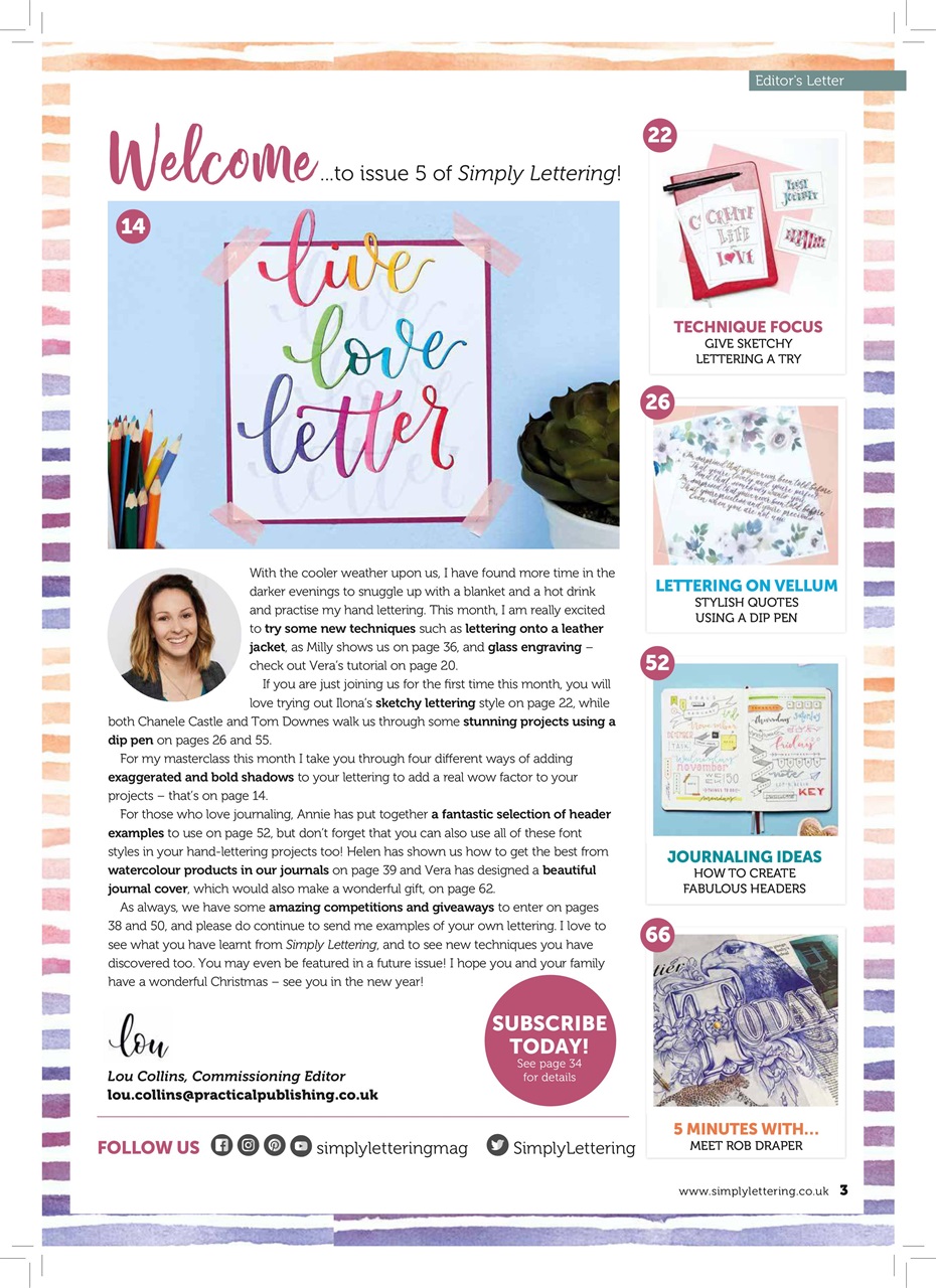 Simply Lettering Preview Pages