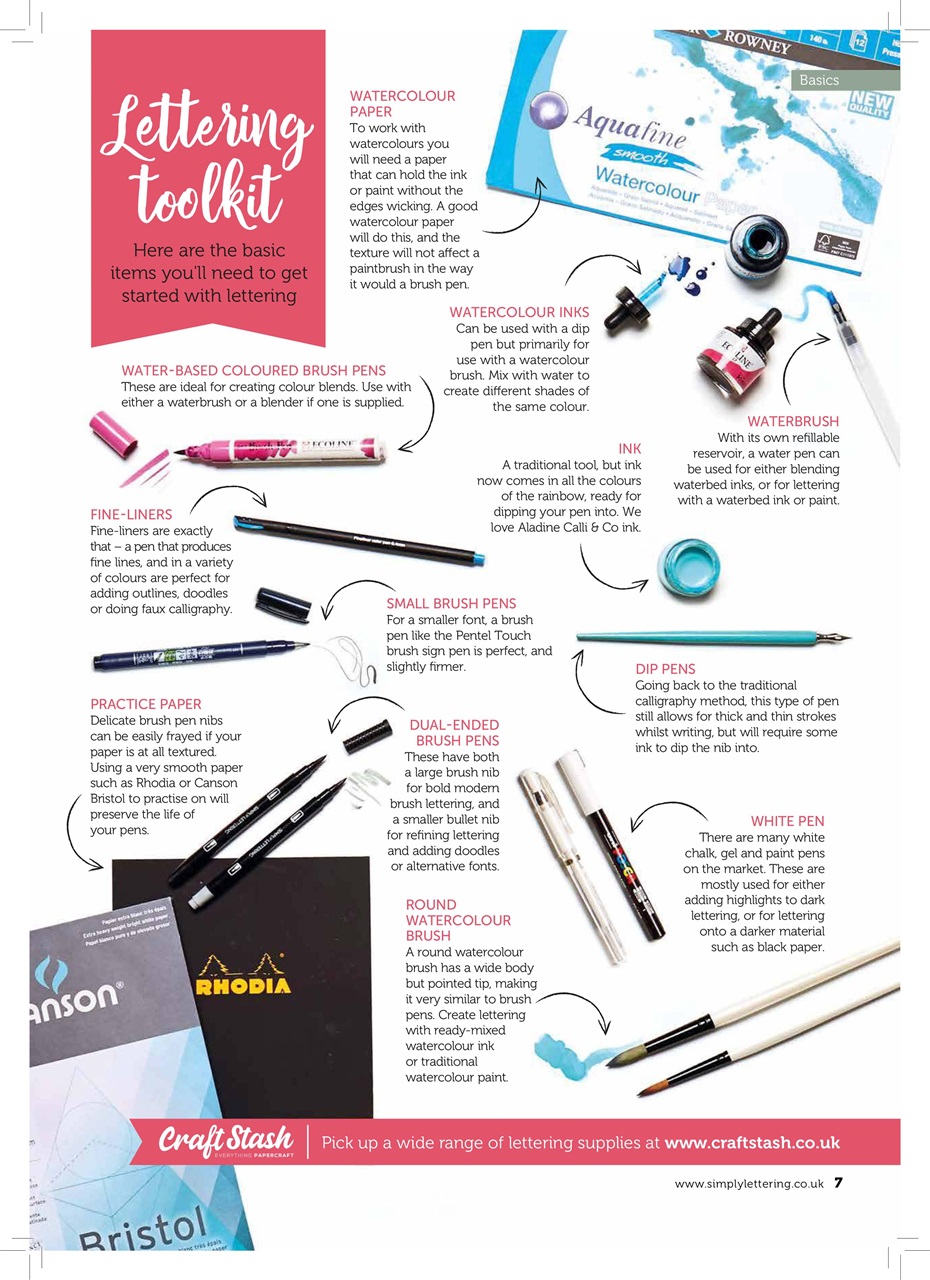 Simply Lettering Preview Pages