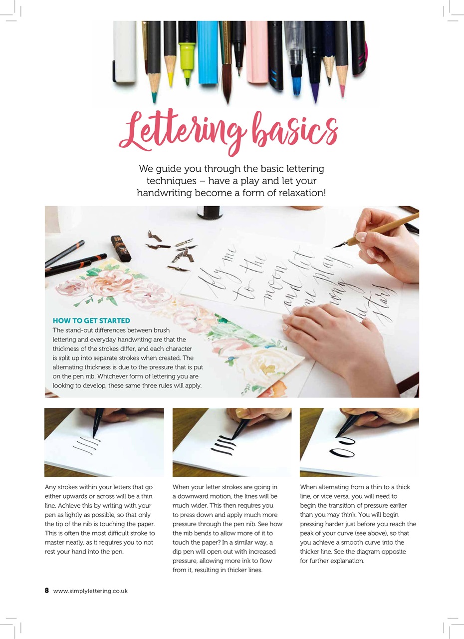 Simply Lettering Preview Pages