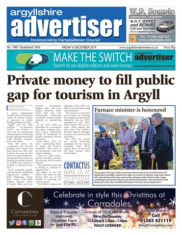 Argyllshire Advertiser issue 6th December 2019