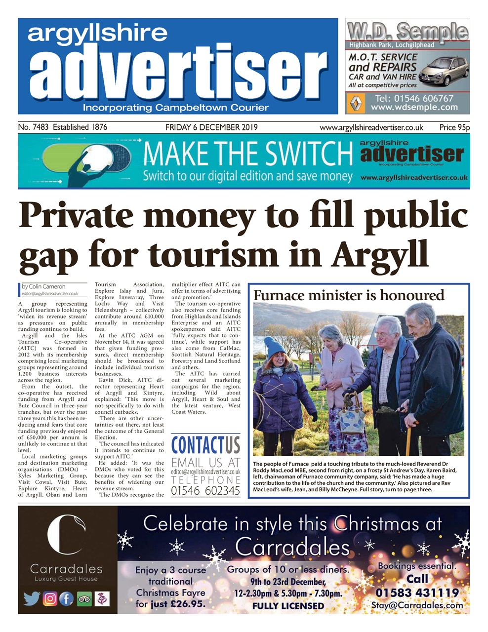 Argyllshire Advertiser Preview Pages