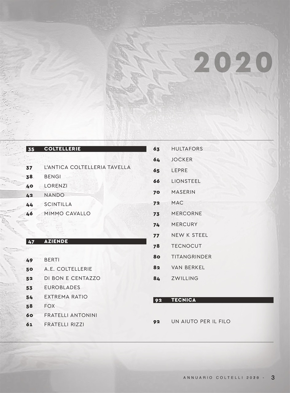 COLTELLI Preview Pages